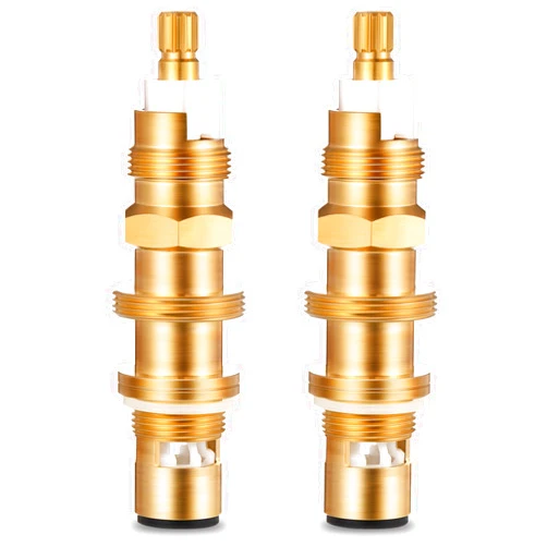 Dreyoo Ceramic Disc Cartridge Replacement for 910-030, Shower and Faucet Stem Compatible with Price/Pfister, Shower Valve Faucet Cartridge Brass Construction (2 Pack)