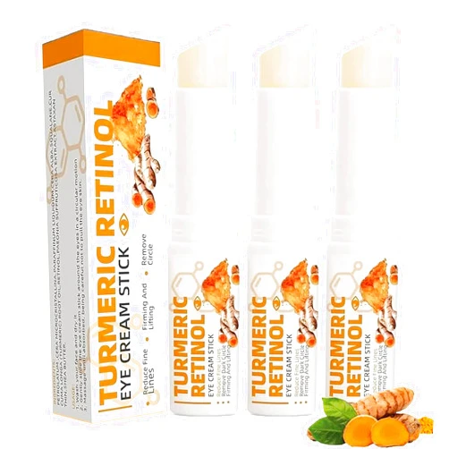 Wveryu lumibalm for under eye bags,Lumibalm Eye Bags,lumibalm for under eye bags by luminara, Turmeric Eye Cream Stick, Turmeric Retinol Eye Stick, Lumi stick for Eye Bags,Eye Balm Stick Hydrating (3pcs)