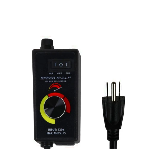 DL Wholesale Speed Bully Motor Fan Speed Controller 120V, Variable Speed Controller for Electric Motor, Fans, Pumps, Routers, AC & DC Motors, Inline Duct Fan Controller, Perfect AC Motor Speed Control