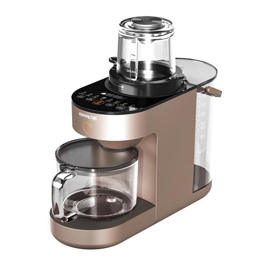 JOYOUNG Blender Fully Automatic, Soy Milk Maker, Glass Blender Cold and Hot with 8 Presets, Self-cleaning Blenders for Kitchen, Soup Maker, Almond Milk, Oat Milk, Shakes and Smoothies, Soy Milk. (Brown)