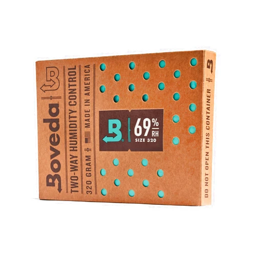 Boveda 69% Two-Way Humidity Control Pack For Large Wood Humidifier Boxes & Plastic or Electric Coolers – Size 320– Single – Moisture Absorber – Humidifier Pack – Individually Wrapped Hydration Packet