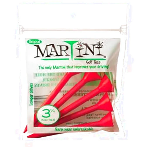 Marini Golf Tees Martini Step-Up Golf Tees RED 3 1/4