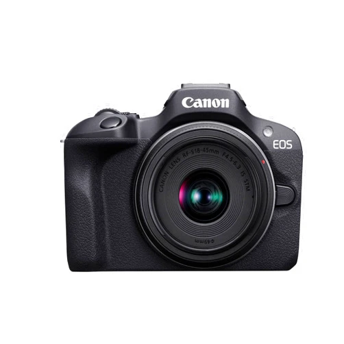 Canon EOS R100 Mirrorless Camera RF-S18-45mm F4.5-6.3 is STM & RF-S55-210mm F5-7.1 is STM Lens Kit, 24.1 Megapixel CMOS (APS-C) Sensor, 4K Video, RF Mount, Black