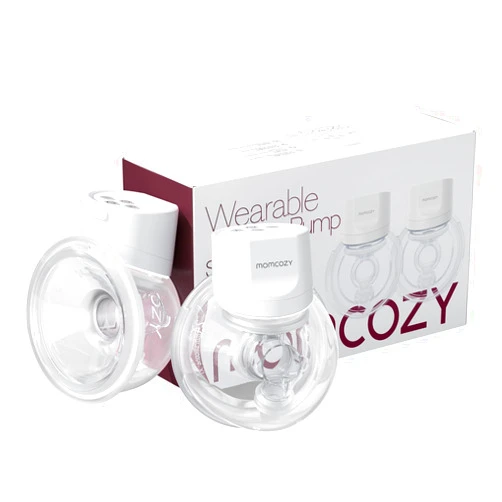 Momcozy Hands-Free Breast Pump S12 Pro, Wearable & Portable Pump with Soft DoubleFit Flange, 3 Modes | 9 Levels Double Electric Pump, Smart Display, 24mm, 2 Pack, Cozy White