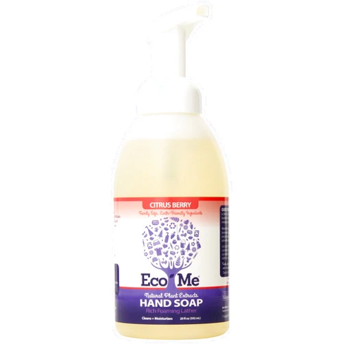 Eco-me Natural Sudzing Liquid Foaming Hand Soap, Healthy Citrus Berry Scented, 20 Ounces (ECOM-HSB120-06)