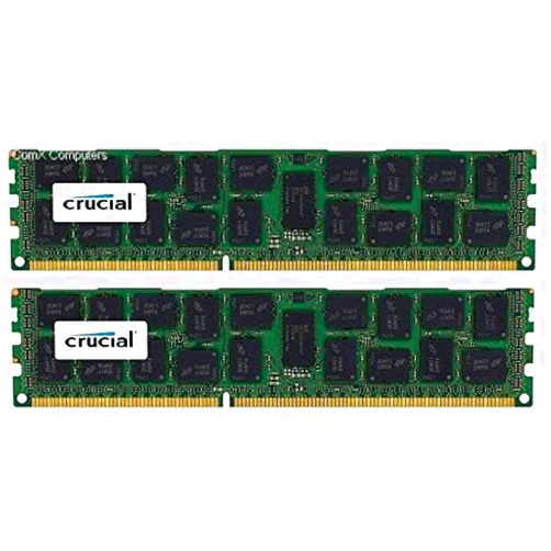 Crucial 32GB Kit (16GBx2) DDR3/DDR3L-1600 MT/s (PC3-12800) DR x4 RDIMM Server Memory CT2K16G3ERSLD4160B / CT2C16G3ERSLD4160B