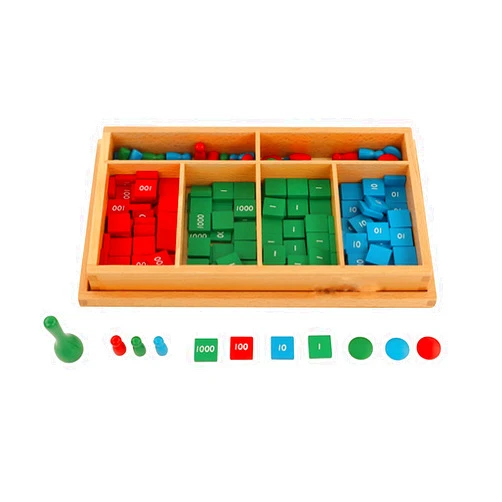 Yanhan Montessori Stamp Game Professional Version Math Material Kids Early Development Wooden Toy School Teaching Aids