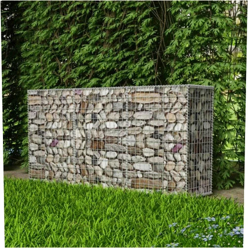 Tidyard Tid-yard Outdoor Garden Gabion Stone Basket Steel Patio Decoration Fence for Patio, Garden, Swimming Pool, Terrace Gabion Basket Steel 78.7