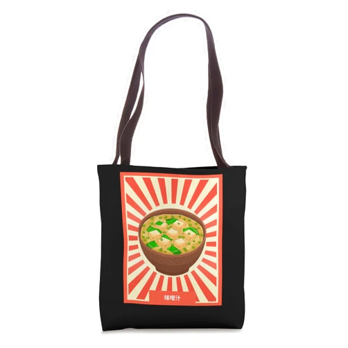 Anime Vintage Miso Soup Food Lover Japanese Style Anime Miso Soup Food Lover Otaku Retro Japanese Style Tote Bag