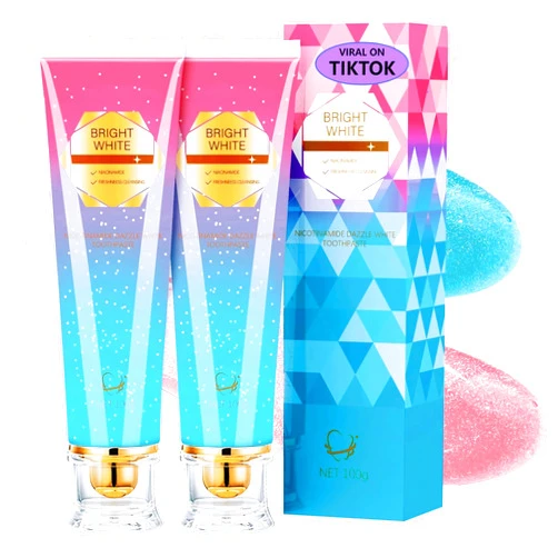 Kimralur Niacinamide Whitening Toothpaste, Kimralur Triple Whitening Intensive Niacinamides Toothpastes, Fluoride-Free Formula is Suitable for Sensitive Teeth (2)