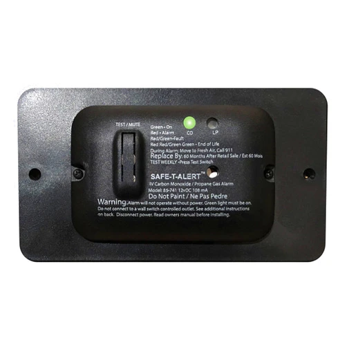 MTI INDUSTRY Safe-T-Alert 85 Series Carbon Monoxide Propane Gas Alarm - 12V - Black [85-741-BL]