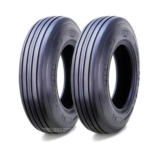 SUPERGUIDER Heavy Duty 11L-15 Rib Implement Tire I-1 Pattern 12 Ply Set 2 Tractor Tires -16010