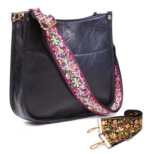 Viva Terry Vegan Leather Crossbody Fashion Shoulder Bag Purse with Adjustable Strap