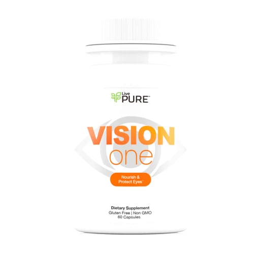 PURE | Vision ONE | Advanced Eye Health Supplement | 60 Vegan Capsules | Lutein, Zeaxanthin, Astaxanthin | Protects & Nourishes Eyes | Non GMO, Gluten Free Formula