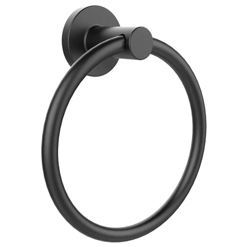 SetSail Towel Holder for Bathroom Wall Matte Black Ring 304 Stainless Steel Heavy Duty Hand Towel Hanger for Bath, Kitchen
