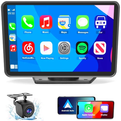 Eleacc Portable Wireless Carplay Car Stereo, 7