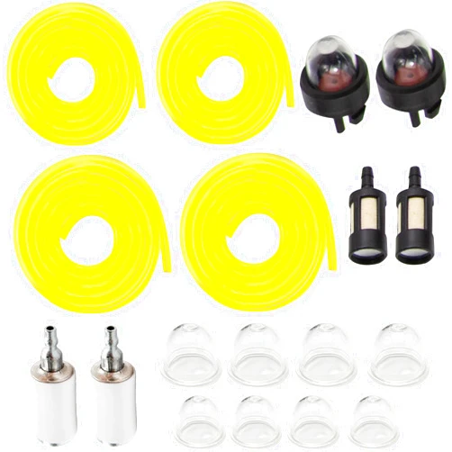 Laffoonparts AC04122 4 Feet Fuel Line Kit Fuel Filter Primer Bulb Kit Replacement for Zama Poulan Craftman HusQvarna Ryobi Homelite Small Engine Chainsaw Trimmer Blower Weed Eater Carburetor