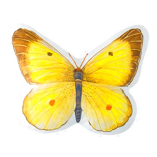 JWH Butterfly Accent Pillow Cases 3D Animal Throw Pillow Cover Decorative Stuffed Plush Soft Cushion Farmhouse Sofa Couch Bed Living Room Fall Cute Shams Kids Gift 13x18 Inch Bright Yellow