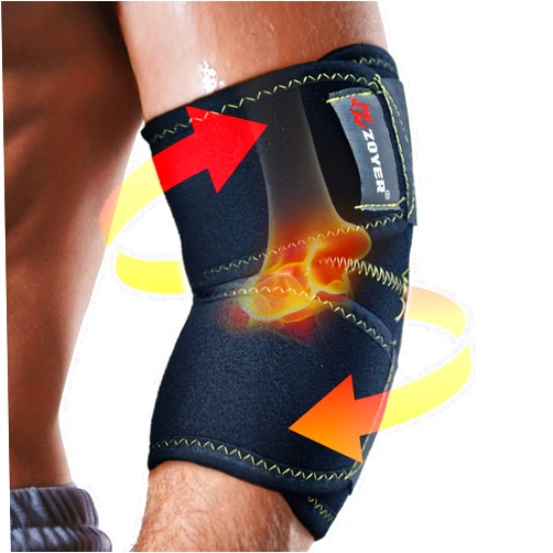 ZOYER Tennis Elbow Brace for Men & Women, Tested Skin-Friendly, Neoprene Elbow Compression Sleeve, Adjustable Elbow Brace for Tendonitis, Tennis Elbow, Elbow Pain Relief, One Size Fits Most