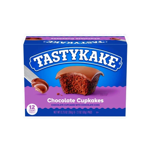 Tastykake Chocolate Cupcakes Snack Cakes with Chocolate Frosting - (Pack of 2)