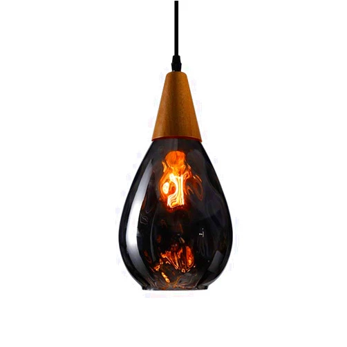 OZZKI Pendant Lamp Creative Bar Counter Pendant Lights Glass Lampshade Chandelier European Creative Personality Craft Net Red Chandelier Single Head Glass Small Chandelier Restaurant Lamp Flush Mount