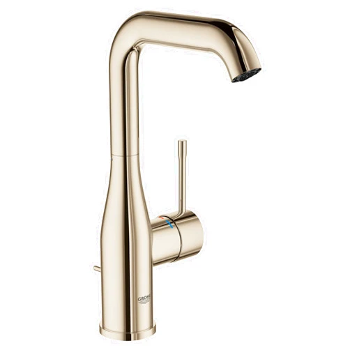 GROHE 23486BEA Essence Single Hole Bathroom Faucet with Single Handle, Size Large, Brass, Polished Nickel Infinity Finish
