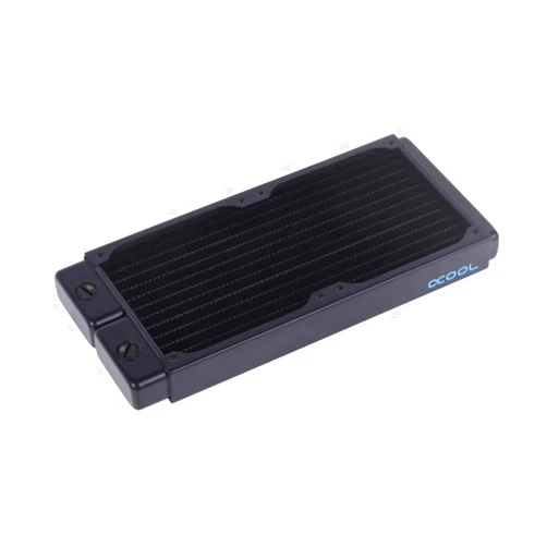Alphacool NexXxos ST30 Full Copper 240mm Radiator V.2, 120mm x 2, Dual Fan, Black