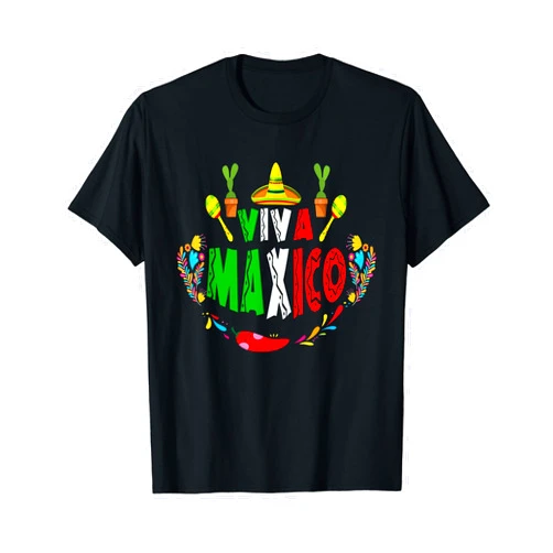 Viva Mexico Mexican independence day maracas tee Viva Maxico Mexican independence day - I Love Mexico T-Shirt