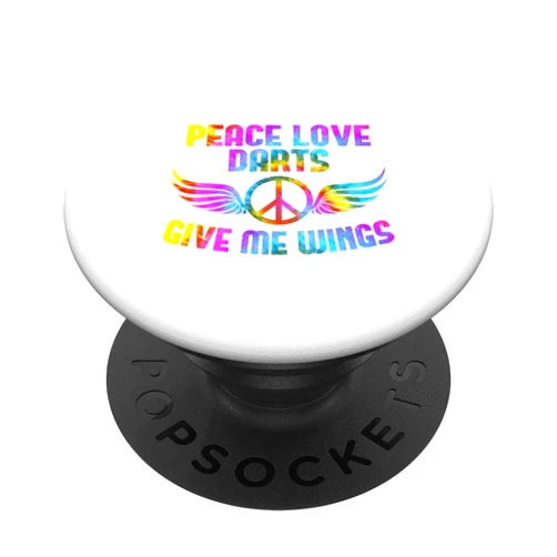 Bullseye Dart 180 Triple 20 Peace Sign dartboard darts arrow darts players peace love darts PopSockets Swappable PopGrip