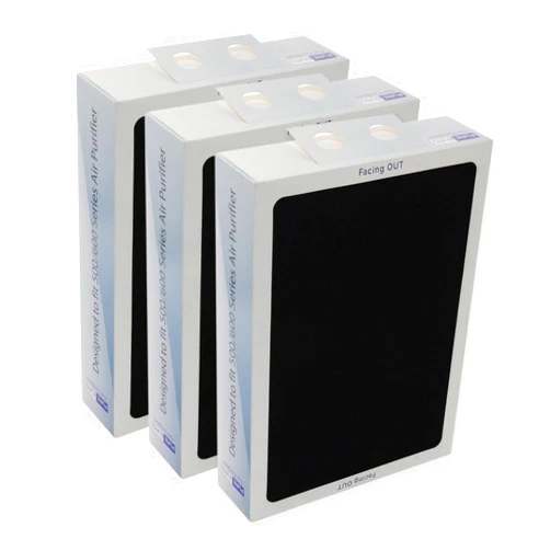 PUREBURG Replacement Smokestop Filter Compatible with Blueair 500/600 Classic 503 505 603 650E 550E 501 510 555EB 601 605 580i 680i Air Purifiers,H13 HEPA 3-Stage Filtration Activated Carbon