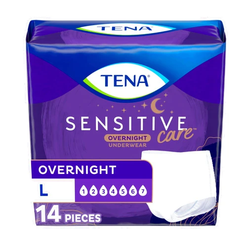 TENA Overnight Underwear, Large, 14 Count