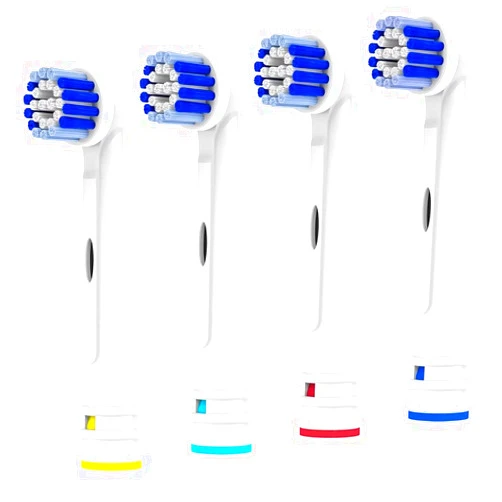 Voguish Replacement Toothbrush Heads Compatible with Oral B Braun, 4 Pack Professional Electric Toothbrush Heads Brush Heads Refill for Oral-B 7000/Pro 1000/9600/ 500/3000/8000