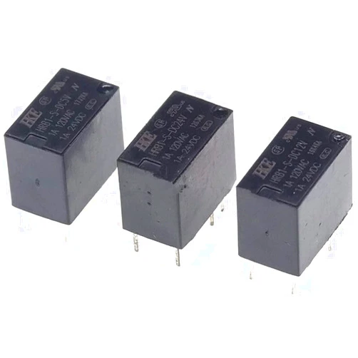 YEAPA Relay 5pcs HRB1-S-DC5V HRB1-S-DC12V HRB1-S-DC24V 6pin Relay (Size : HRB1-S-DC12V)