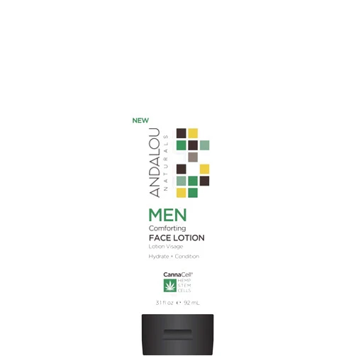 Andalou Naturals CannaCell MEN Comforting Face Lotion, 3.1 Ounce