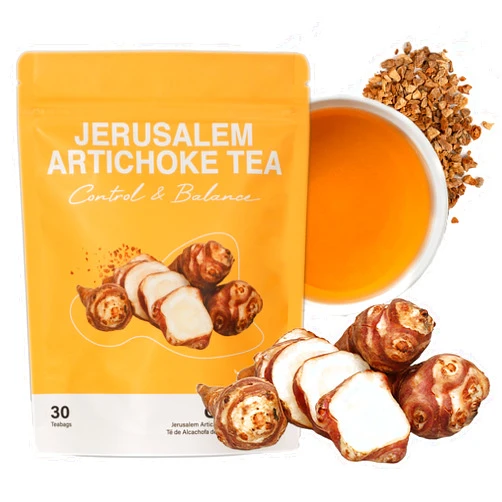 DALAMHARI Jerusalem Artichoke Tea 30T | Inulin Rich Post Meal & Sugar Balance Functional Tea | Korean Hand-Roasted Sunchoke Te De Alcachofa | Cold Brew Ready Triangle Teabags | Smooth Move & Colon Broom Alternative