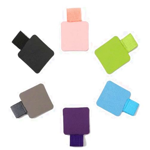 Duehut HLLMX 6 PCS Pen Loop Holder Self-Adhesive Leather Pen Loop with Elastic Band for Notebooks, Journals, Calendars, Planner,6 Colors