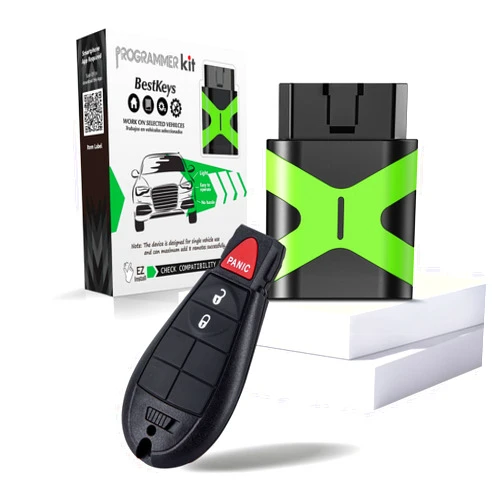 BestKeys Remote Key fob and Programmer Compatible with 2013-2017 Dodge Ram,Add New Car with one Working Car Transimitter GQ4-53T (3-Button)