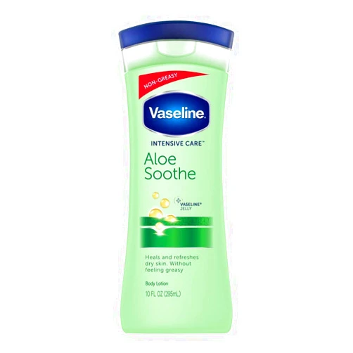 Vaseline Intensive Care Lotion for Dry Skin, Aloe Soothe, 10 FL OZ