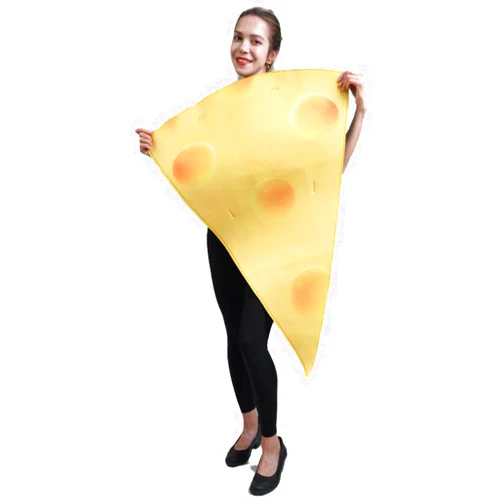 DSplay Unisex Adult Cheese Costumes Cosplay Fun Food Costumes For Men Women Halloween Party