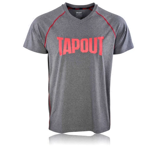 TAPOUT Mens Lounge Shirt Jersey - Super Soft V-Neck T Shirt Spandex/Polyester Blend Sleep Pajama Fight