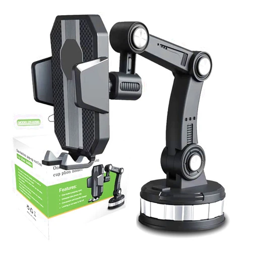 Soputry Super Adsorption Phone Holder, Phone Mount for Car Center Console, Hands-Free Universal On-Board Suck Support Clamp Bracket for Car Dashboard Windshield Mount
