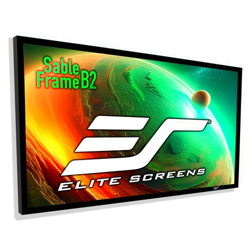 Elite Screens Sable Frame B2 Series 120-Inch 16:9 Projector Screen, Fixed Frame Wall Mounted, 4K/8K UHD & Active 3D, CineWhite UHD-B, ISF Certified, UST Compatible, SB120WH2-X