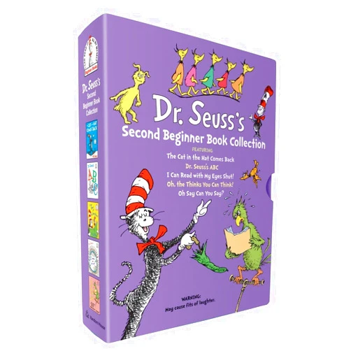 Dr. Seuss,Random House Dr. Seuss's Second Beginner Book Boxed Set Collection: The Cat in the Hat Comes Back; Dr. Seuss's ABC; I Can Read with My Eyes Shut!; Oh, the Thinks ... Think!; Oh Say Can You Say? (Beginner Books)