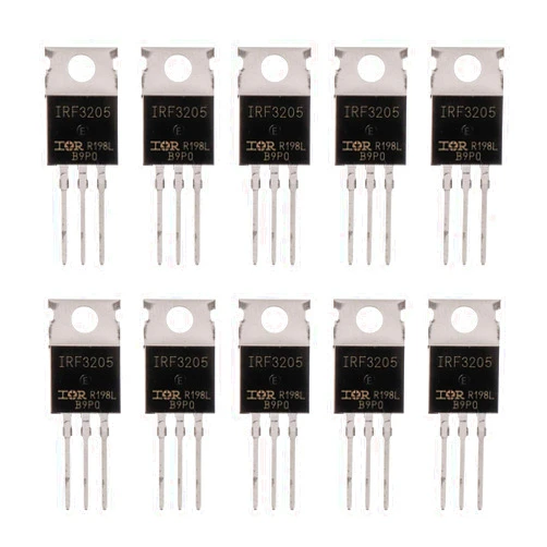 BOJACK IRF3205 MOSFET Transistors 110A 55V N-Channel Power MOSFET TO-220AB (Pack of 10 Pcs)