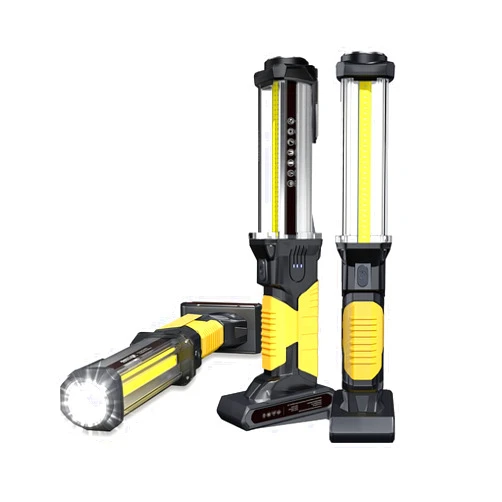 WARSUN LED Work Light 2pack Rechargeable Work Light Portable Flashlight Magnetic 1500 Lumens COB Work Lights Handheld Worklight Outdoors Car Inspection Light with Hook for Car Repair Machine Emergency