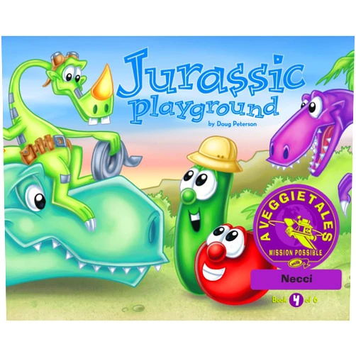 Doug Peterson Jurassic Playground - VeggieTales Mission Possible Adventure Series #4: Personalized for Necci (Girl)