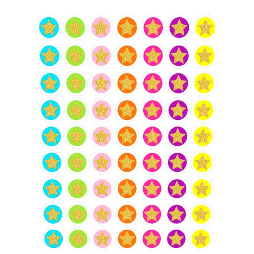 Teacher Created Resources (3602) Confetti Stars Mini Stickers