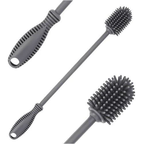 DdLUCK Silicone Bottle Cleaning Brush with Long Handle, 12.5