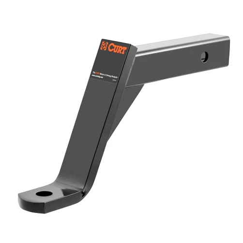 CURT 45100 Class 3 Trailer Hitch Ball Mount, Fits 2-Inch Receiver, 5,000 lbs, 1-Inch Hole, 8-Inch Drop , Black