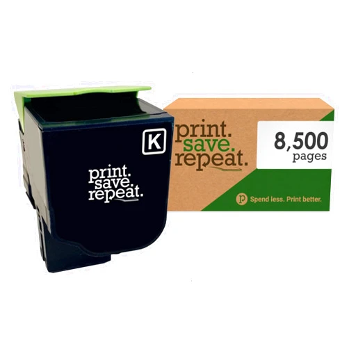 Print.Save.Repeat. Lexmark 78C1XK0 Black Extra High Yield Toner Cartridge for CS421, CS521, CS622, CX421, CX522, CX622, CX625 Laser Printer [8,500 Pages]